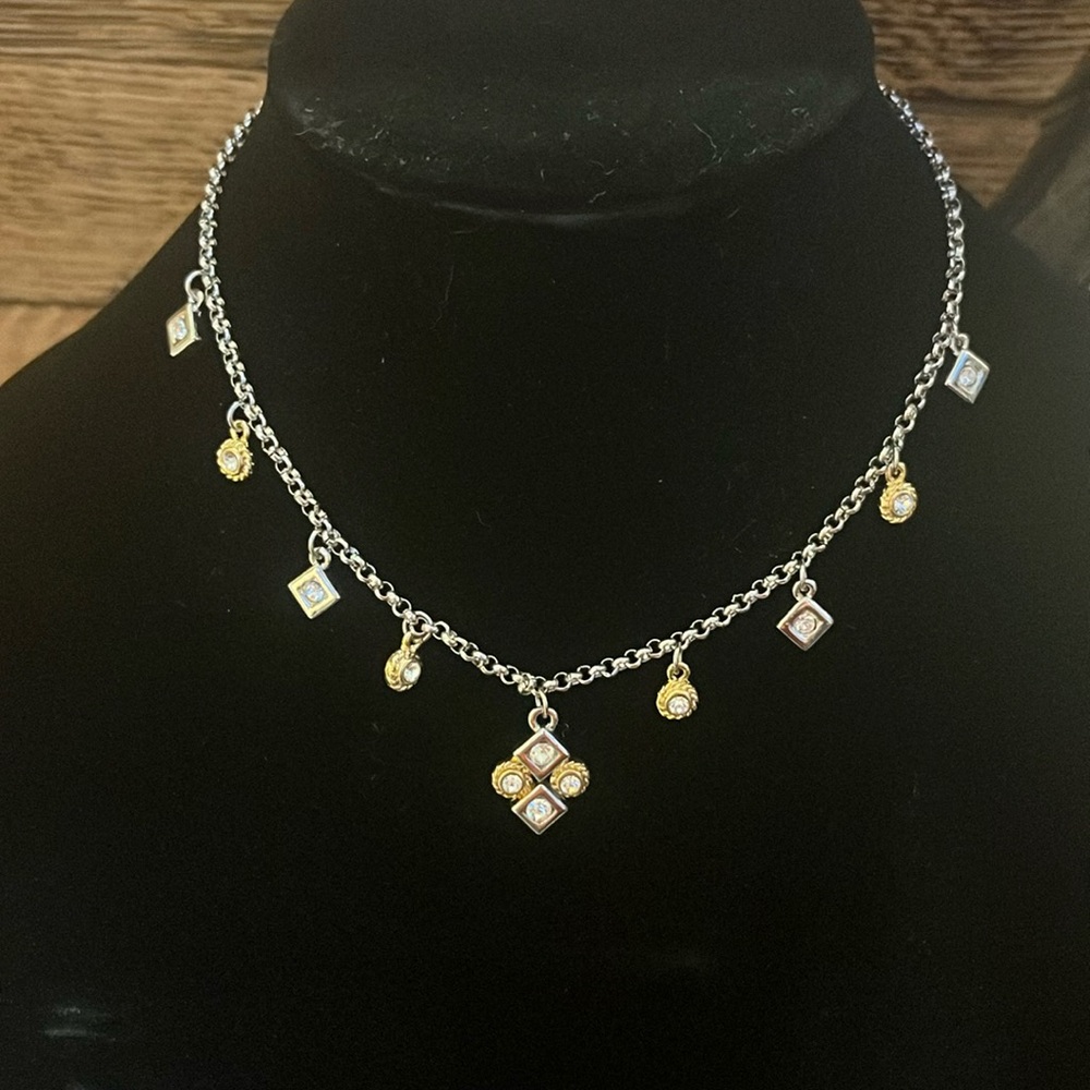 - NWT Cookie Lee Tri Colored Crystal Chain
Fashion Necklaces